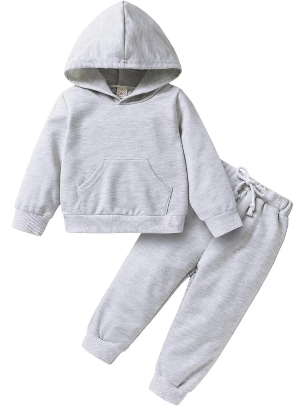 Cozy Toddler Fall Outfit Set - Long Sleeve Hoodie & Sweatpants for Boys & Girls